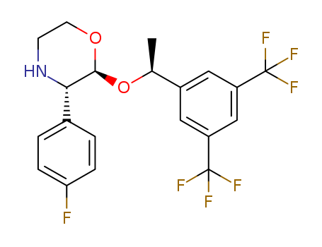 (2S,3S)-2-[(1S)-1-(3,5-bis-trifluoro-methylphenyl)ethoxy]-3-(4-fluorophenyl)morpholine