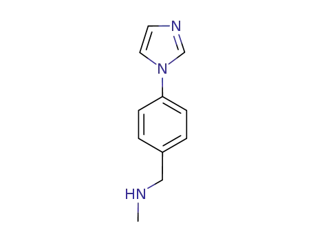 Molecular Structure of 179873-45-1 (N-[4-(1H-IMIDAZOL-1-YL)BENZYL]-N-METHYLAMINE)
