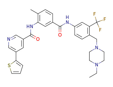 BenzaMide, N-[4-[(4-ethyl-1-piperazinyl)Methyl]-3-(trifluoroMethyl)phenyl]-4-Methyl-3-[[[5-(2-thienyl)-3-pyridinyl]carbonyl]aMino]-