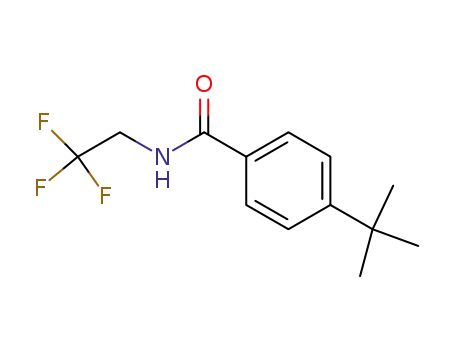 Molecular Structure of 1228117-67-6 (4-tert-butyl-N-(2,2,2-trifluoroethyl)benzamide)