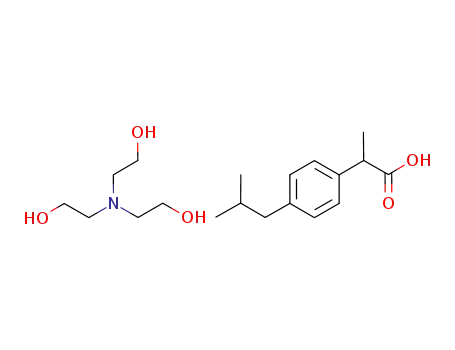 Molecular Structure of 1234189-09-3 (triethanolammonium ibuprofenate)