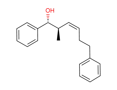 Molecular Structure of 1218988-13-6 ((1R,2R,3Z)-2-methyl-1,6-diphenylhex-3-en-1-ol)