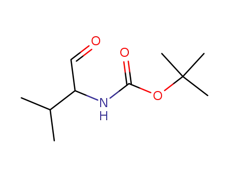 Molecular Structure of 123285-52-9 (2-(S)-[N-(tert-butoxycarbonyl)amino]-3-methylbutanal)