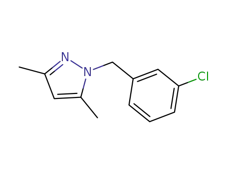 Molecular Structure of 1311146-73-2 (1-(3-chlorobenzyl)-3,5-dimethyl-1H-pyrazole)