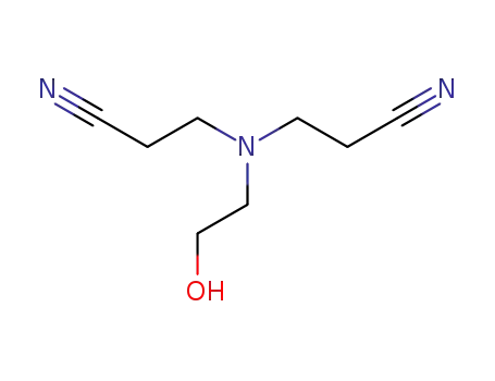 Molecular Structure of 6305-56-2 (3-(2-cyanoethyl-(2-hydroxyethyl)amino)propanenitrile)