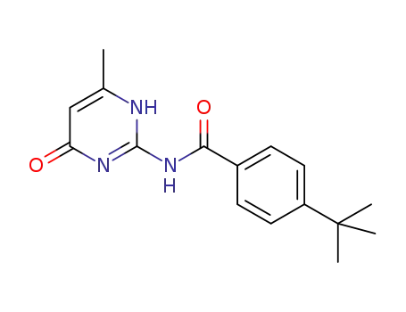 Molecular Structure of 1260495-73-5 (2-(4'-tert-butyl)benzamido-6-methylisocytosine)