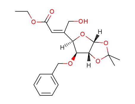 ethyl 3-O-benzyl-5,6-dideoxy-5-C-hydroxymethyl-1,2-isopropylidene-α-D-xylo-hept-5-(E)-enofuranuronate