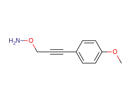 Molecular Structure of 730926-74-6 (Hydroxylamine, O-[3-(4-methoxyphenyl)-2-propynyl]- (9CI))