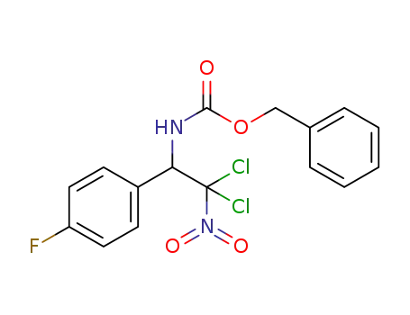 Molecular Structure of 1355707-67-3 (benzyl [2,2-dichloro-1-(4-fluorophenyl)-2-nitroethyl]carbamate)