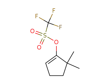Molecular Structure of 153580-03-1 (5,5-dimethylcyclopent-1-en-1-yl trifluoromethanesulfonate)