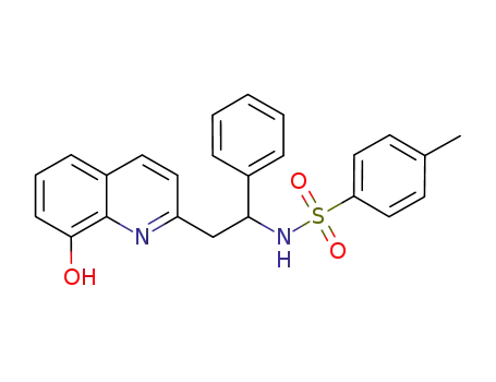 Molecular Structure of 1218989-08-2 (N-(2-(8-hydroxyquinolin-2-yl)-1-phenylethyl)-4-methylbenzenesulfonamide)