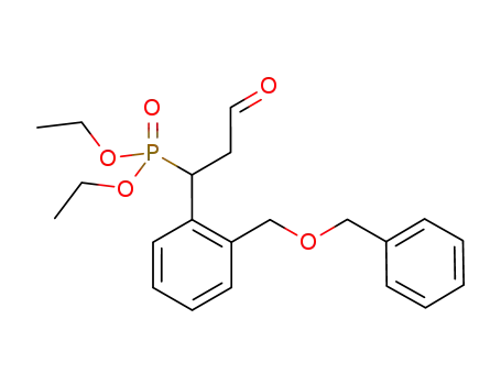 Molecular Structure of 1313733-78-6 (diethyl 1-(2-(benzyloxymethyl)phenyl)-3-oxopropylphosphonate)
