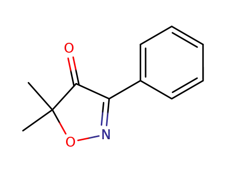 Molecular Structure of 72990-83-1 (4(5H)-Isoxazolone, 5,5-dimethyl-3-phenyl-)