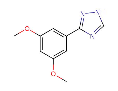 Molecular Structure of 71565-97-4 (1H-1,2,4-Triazole, 3-(3,5-dimethoxyphenyl)-)