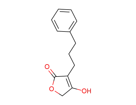 Molecular Structure of 78128-85-5 (3-(3-Phenylpropyl)-4-hydroxy-2(5H)furanone)