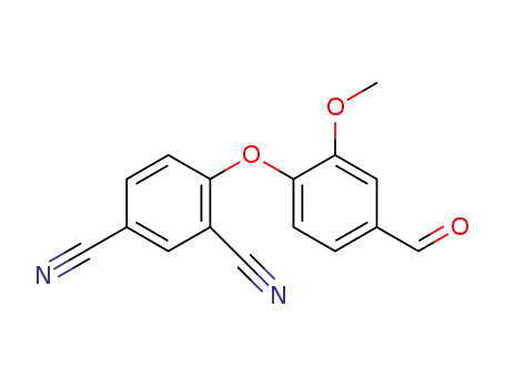 Molecular Structure of 1262328-71-1 (4-(4-formyl-2-methoxyphenoxy)isophthalonitrile)