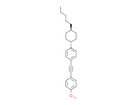 Molecular Structure of 372983-17-0 (TRANS-1-(2-(4-METHOXYPHENYL)ETHYNYL)-4-(4-PENTYLCYCLOHEXYL)BENZENE)