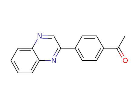 Molecular Structure of 1346137-00-5 (1-(4-quinoxalin-2-yl-phenyl)-ethanone)