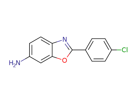 Molecular Structure of 69657-64-3 (6-Benzoxazolamine, 2-(4-chlorophenyl)-)