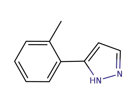 Molecular Structure of 59843-49-1 (3-(2-Methylphenyl)-1H-pyrazole)