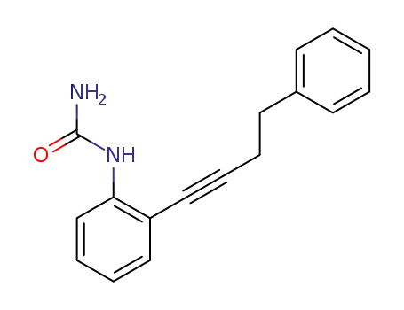 Molecular Structure of 1346019-01-9 (1-(2-(4-phenylbut-1-ynyl)phenyl)urea)
