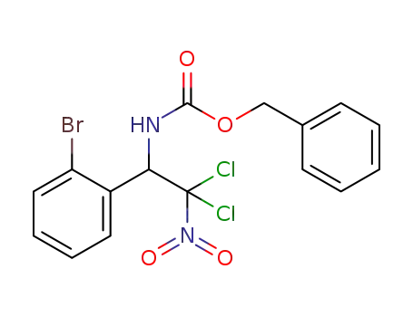 Molecular Structure of 1355707-66-2 (benzyl [1-(2-bromophenyl)-2,2-dichloro-2-nitroethyl]carbamate)