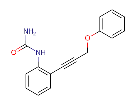 Molecular Structure of 1346018-92-5 (1-(2-(3-phenoxyprop-1-ynyl)phenyl)urea)