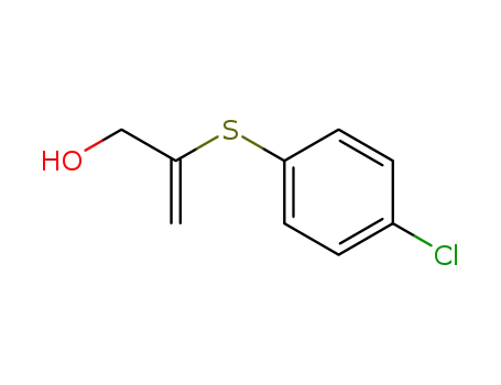 Molecular Structure of 97841-03-7 (2-Propen-1-ol, 2-[(4-chlorophenyl)thio]-)