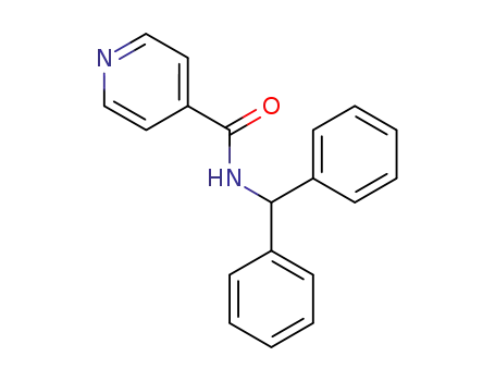 Molecular Structure of 26863-95-6 (N-(diphenylmethyl)pyridine-4-carboxamide)