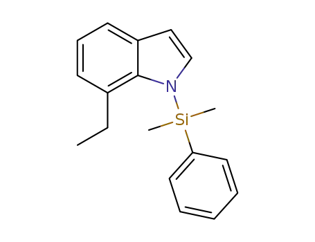 Molecular Structure of 1343516-65-3 (7-ethyl-1-dimethylphenylsilyl-1H-indole)
