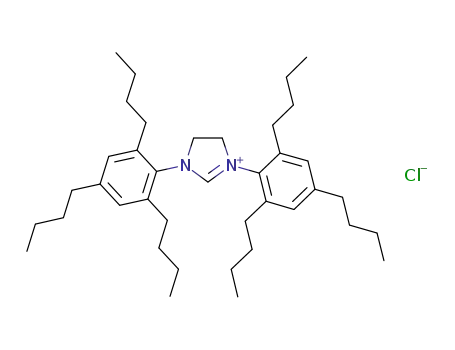 N,N'-bis-(2,4,6-tri(1-butyl)phenyl)-4,5-dihydroimidazolium chloride