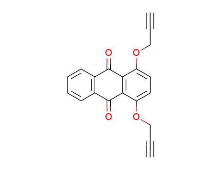 Molecular Structure of 1045-75-6 (1,4-bis(prop-2-ynyloxy)anthracene-9,10-dione)