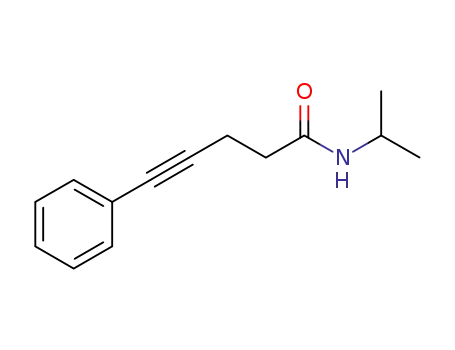 Molecular Structure of 1453502-79-8 (N-isopropyl-5-phenyl-4-pentynamide)