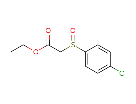 Molecular Structure of 91077-12-2 (Ethyl 2-(4-chlorophenylsulfinyl)acetate)