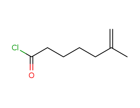 Molecular Structure of 39764-81-3 (6-Heptenoyl chloride, 6-methyl-)