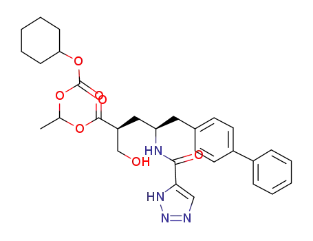 (2S,4S)-5-Biphenyl-4-yl-2-hydroxymethyl-4-[(3H-[1,2,3]triazole-4-carbonyl)-amino]-pentanoic acid 1-cyclohexyloxycarbonyloxy-ethyl ester