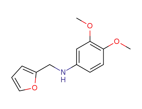 Molecular Structure of 436088-80-1 ((3,4-DIMETHOXY-PHENYL)-FURAN-2-YLMETHYL-AMINE)