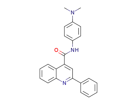 Molecular Structure of 300852-09-9 (N-(4-(dimethylamino)phenyl)-2-phenylquinoline-4-carboxamide)
