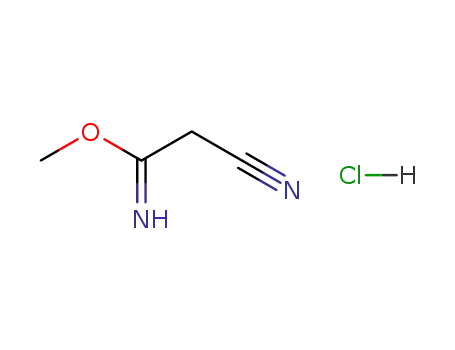 Molecular Structure of 53557-70-3 (Ethanimidic acid, 2-cyano-, methyl ester, monohydrochloride)