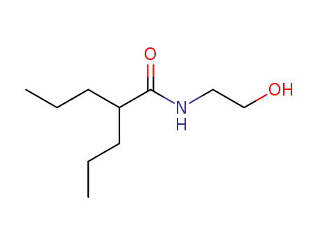 Molecular Structure of 3116-29-8 (N-(2-hydroxyethyl)-2-propylpentanamide)