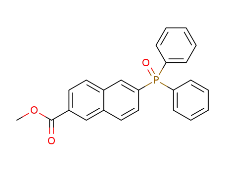 Molecular Structure of 1378042-98-8 (methyl 6-(diphenylphosphoryl)-2-naphthoate)