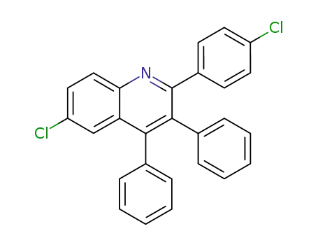 Molecular Structure of 144757-84-6 (6-chloro-2-(4-chlorophenyl)-3,4-diphenylquinoline)