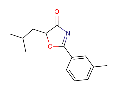 Molecular Structure of 1393357-25-9 (5-isobutyl-2-(m-tolyl)oxazol-4(5H)-one)