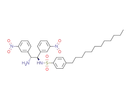 Molecular Structure of 1408001-54-6 (N-[(1R,2R)-2-amino-1,2-bis(3-nitrophenyl)ethyl]-4-dodecylbenzenesulfonamide)
