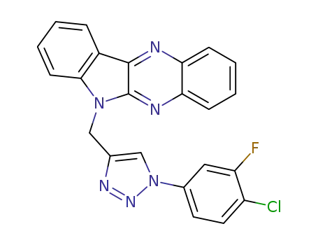 6-((1-(4-chloro-3-fluorophenyl)-1H-1,2,3-triazol-4-yl)methyl)-6H-indolo[2,3-b]quinoxaline