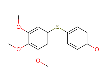 Molecular Structure of 1160839-21-3 (1,2,3-trimethoxy-5-[(4-methoxyphenyl)thio]benzene)
