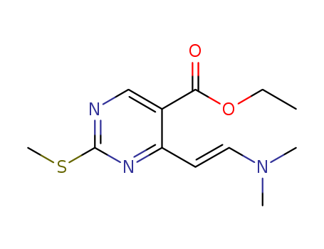 ethyl 4-((E)-2-(dimethylamino)vinyl)-2-(methylthio)pyrimidine-5-carboxylate(1228565-00-1)