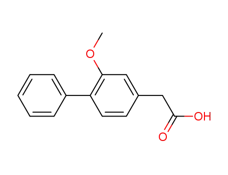 Molecular Structure of 5002-27-7 ([1,1'-Biphenyl]-4-acetic acid, 2-methoxy-)