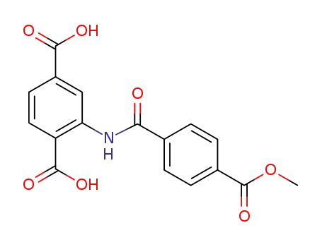 Molecular Structure of 1428976-98-0 (2-(4-(мethoxycarbonyl)benzamido)terephthalic acid)
