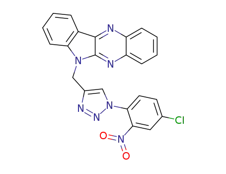6-((1-(4-chloro-2-nitrophenyl)-1H-1,2,3-triazol-4-yl)methyl)-6H-indolo[2,3-b]quinoxaline